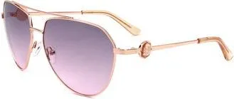 Guess Burgundy Pilot Ladies Sunglasses GF6140 28T 62