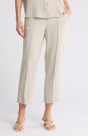 Vince Mid Rise Pull-On Tapered Pants in Oyster at Nordstrom Rack, Size X-Small