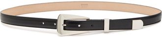 Khaite Lucca Leather Belt - Black - 90 (UK 14 / XL)