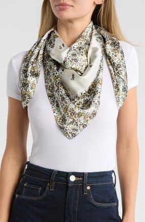 Steve Madden Ditsy Floral Scarf in Brown at Nordstrom Rack