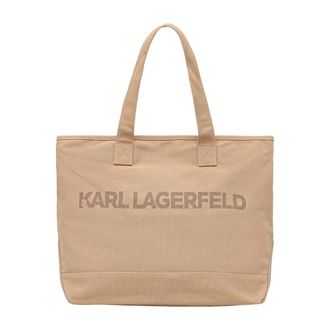 Karl Lagerfeld Tote Bag - Dames - Tassen - Beige - Maat: ONE Size