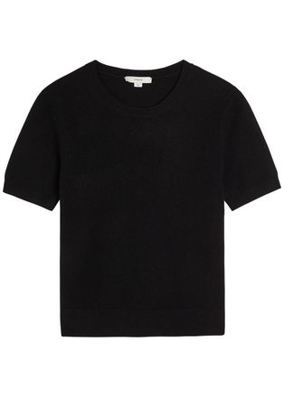 Vince Cash Wool-blend T-shirt - Black - S (UK8-10 / S)