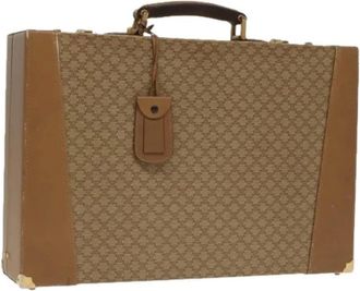 Celine Pre-owned Handbags, female, Brown, Size: ONE SIZE Pre-owned Trunk