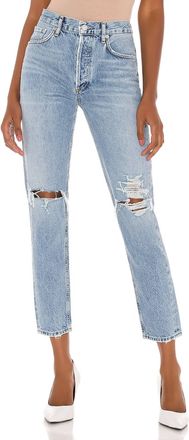 A Gold E Jamie High Rise Classic Organic Denim Jean In Spectator