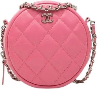 Chanel Pre-owned Vintage Schoudertas - Dames - Vintage Schoudertas - Roze - ONE Size - Leer - Vintage