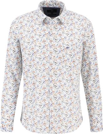 Fynch-Hatton Fynch Hatton 13085003 210 Burnt Orange Premium Print Long Sleeve Shirt 3 X-Large