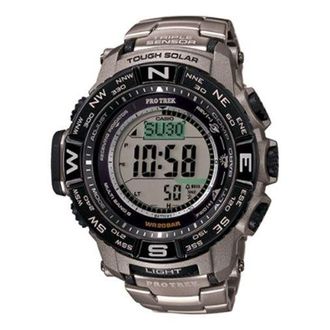 Casio Solar Powered Waterproof Sports Shockproof Mens Gray Digital PRW3500T-7