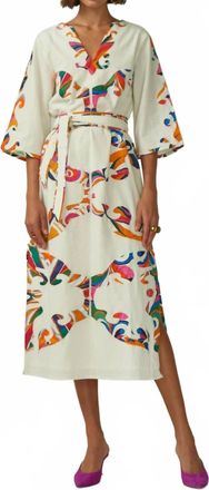 Carolina K Womens Calliope Kaftan Dress In Sugar Sizzle