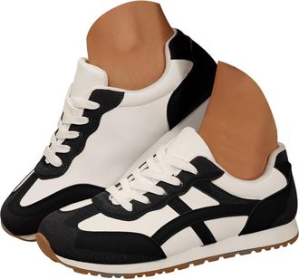 Generic Womens Low Top Lady Sneakers - Lace-Up Shoes for Women Pink Women Sneakers with Memory Foam Insole Womens Retro Sneakers Non-Slip Womens Shoes