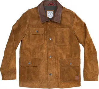 Iron And Resin Mens Buffalo Rock Suede Jacket In Cognack