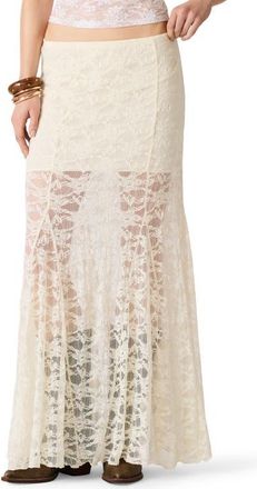 Steve Madden Mirabel Embroidered Lace Skirt in Cream at Nordstrom, Size X-Small