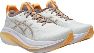Asics Womens Gel-Nimbus 27 Shoes In White/fawn