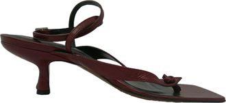 by FAR Teenslippers met Kitten Heel in Bordeau Leer