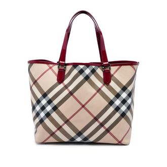 Burberry Pre-owned Burberry Supernova Check Coated Canvas Tote Ladies 0Y5DR7L379P5G371