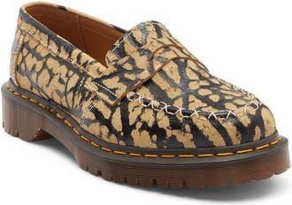 Dr. Martens Delapre Penny Loafer in Teak And Black at Nordstrom, Size 11