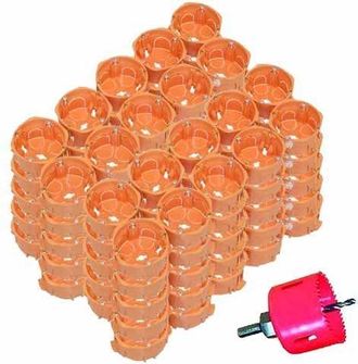 Capri Capri Cajas De Derivaci&oacute;n Pro Naranja 250 Unidades
