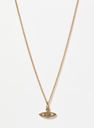 Vivienne Westwood Mens Man. Mini bas relief gold necklace