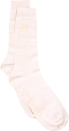 Givenchy Ondergoed, Heren, Wit, S, Logo Print Sokken