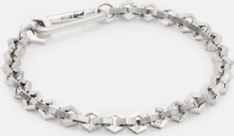 AllSaints Brass Hex Chain Bracelet, Size: 7.8inch