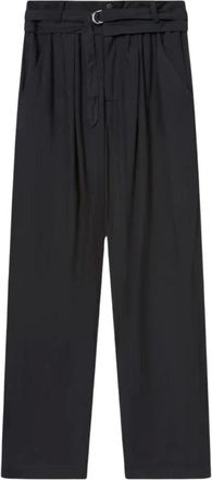 Isabel Marant Broeken, Dames, Zwart, S, Linnen, Celia Pants