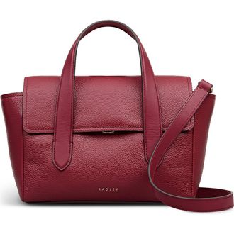 Radley London Mayfair Lane Small Flapover Satchel Bag in Carmine at Nordstrom Rack