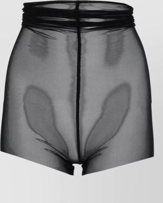 Rick Owens high waist sheer layered womens shorts