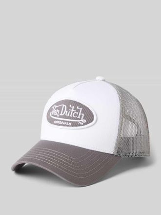 Von Dutch Trucker Cap mit Logo-Patch in Weiss, Gr&ouml;&szlig;e 1