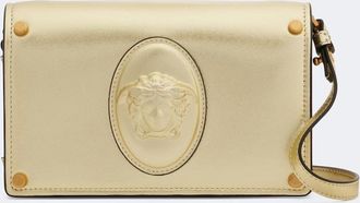 Versace Clutch Medusa Small de piel metalizada