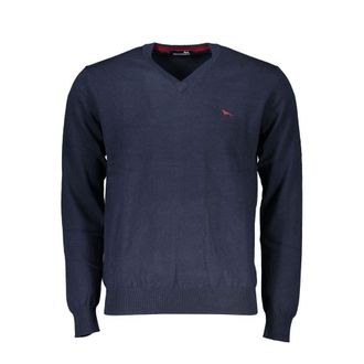 Harmont & Blaine Blue Cotton Men Mens Sweater