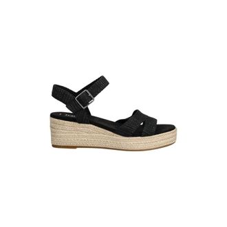 Toms Audrey Espadrille Wedge - Dames - Sleehakken - Zwart - 38 EU - Schoenen