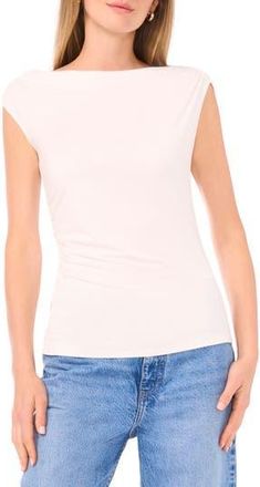Halogen Cowl Neck Sleeveless Top in New Ivory at Nordstrom Rack, Size X-Small