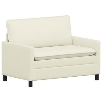 vidaXL Sof&aacute; Crema 126 X 81 X 87,5 Cm Tela Vidaxl