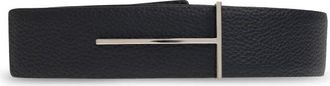 Tom Ford Grain Leather Slim T Reversible Belt - Heren - Riemen - Zwart - 105 CM - Leer - Accessoires