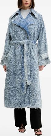 HUGO BOSS Cappotto Garena con cintura - Blu