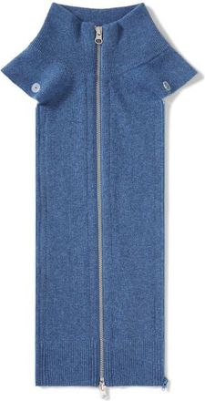 Veronica Beard Uptown Merino Wool & Cashmere Dickey in Blue Coast Melange at Nordstrom
