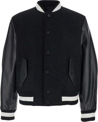 Givenchy Mix Material Blouson - Heren - Bomber jackets - Zwart - L - Jassen