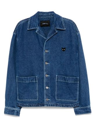 Songzio open-collared denim jacket - men - Cotton/Polyester - M - Blue