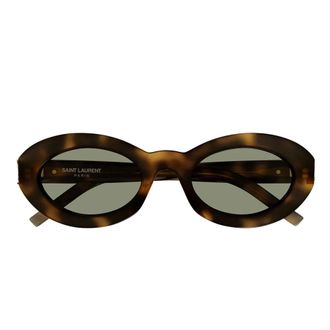Saint Laurent Sunglasses, female, Brown, Size: 52 MM SL M136 002 Narrow Oval Frame