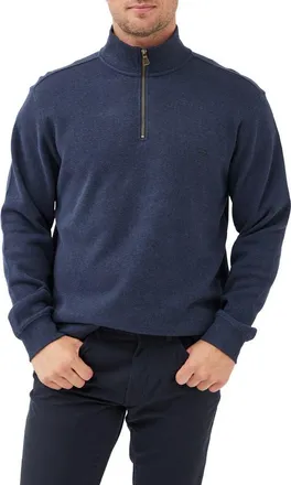 Rodd & Gunn Alton Ave Regular Fit Pullover Sweatshirt in Ink at Nordstrom, Size Xxx-Large