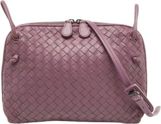 Bottega Veneta Pre-owned Cross Body Bags, female, Purple, Size: ONE SIZE Pre-owned Cross Body Bag