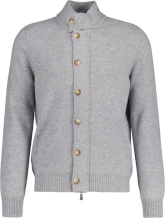 Gran Sasso Cardigans - Heren - Vesten - Grijs - XL - Truien & Vesten