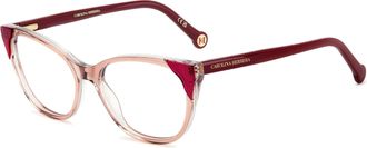 Carolina Herrera Womens 53 mm Pink Eyeglasses