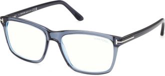 Tom Ford Optical Frame - Heren - Brillen - Blauw - 58 MM - Accessoires