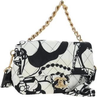 Chanel Pre-owned Vintage Schoudertas - Dames - Vintage Schoudertas - Veelkleurig - ONE Size - Satijn - Vintage