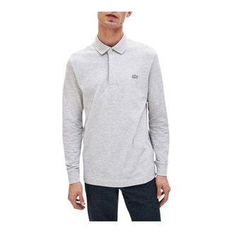 Lacoste Tops, Heren, Grijs, XL, Heren Lange Mouw Polo Shirt