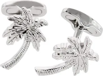 Trafalgar Store The Palm Court Palm Tree Cufflinks in Silver at Nordstrom