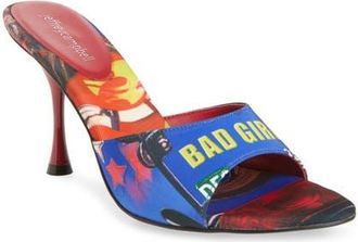 Jeffrey Campbell Agent Slide Sandal in Bad Girl Combo at Nordstrom, Size 5.5