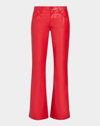 Mother The Jinx Sneak Coated Bootcut Jeans