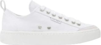 Courr&egrave;ges Witte Fashion Sneakers Mode Luxe - Dames - Sneakers - Wit - 36 EU - Katoen - Schoenen