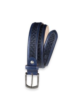 Paul Fredrick Everett Belt in Navy at Nordstrom, Size 40